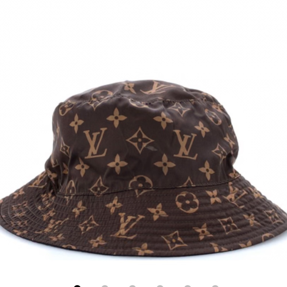 Brown Monogram Bucket Hat